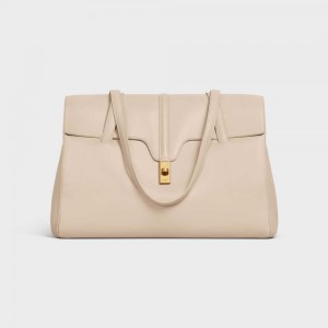 16 Celine Large Soft Bag In Smooth Calfskin Béžové | CL-593267