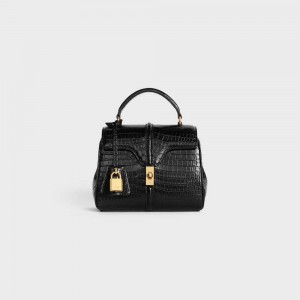 16 Celine Mini In Porosus Crocodile Čierne | CL-593272