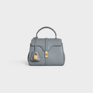 16 Celine Mini In Satinated Calfskin Modre Siva | CL-593269