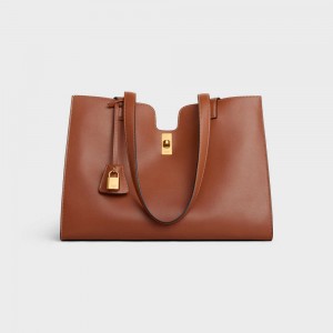 Cabas Celine 16 In Smooth Calfskin Hnede | CL-593080