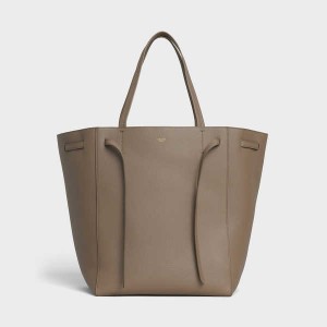 Cabas Celine Medium Phantom In Soft Grained Calfskin Siva Hnede | CL-593096