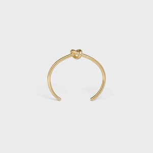 Naramky Celine Knot Extra-thin In Brass With Gold Finish Zlate | CL-592231