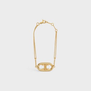 Naramky Celine Triomphe In Brass With Gold Finish Zlate | CL-592229