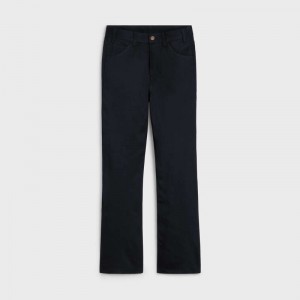 Nohavice Celine Dylan Flared Jeans In Pure Black Wash Denim Čierne | CL-592043