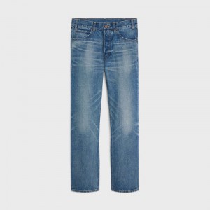 Nohavice Celine Kurt Jeans In Union Wash Denim Modre Svetlomodrá | CL-592050