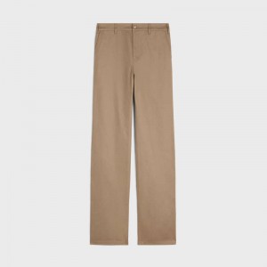 Nohavice Celine Rovno Chinos In Twill Modre Svetlomodrá | CL-592063