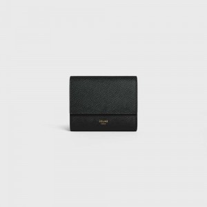 Penazenky Celine Small Trifold In Grained Calfskin Čierne | CL-593002