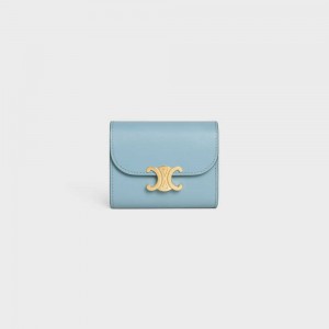 Penazenky Celine Small Triomphe In Shiny Calfskin Modre | CL-592972