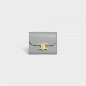 Penazenky Celine Small Triomphe In Shiny Calfskin Modre | CL-592971