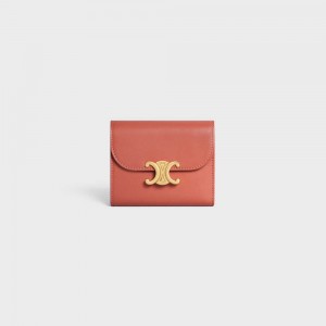 Penazenky Celine Small Triomphe In Shiny Calfskin Claret | CL-592968