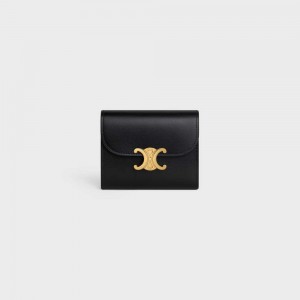 Penazenky Celine Small Triomphe In Shiny Calfskin Čierne | CL-592967