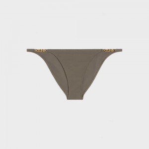 Plavky Celine Bottom In Matte Jersey Olivovo Zelená | CL-592768