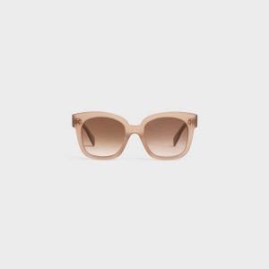 Slnecne Okuliare Celine Oversized S002 In Acetate Krém | CL-592439