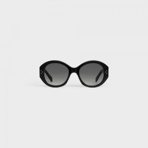 Slnecne Okuliare Celine Round S240 In Acetate Čierne | CL-592432