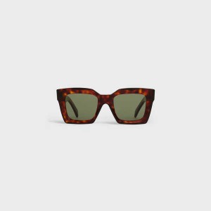 Slnecne Okuliare Celine Square S130 In Acetate Červené | CL-592440