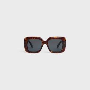 Slnecne Okuliare Celine Square S263 In Acetate Hnede | CL-592376