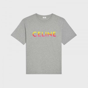 T-shirt Celine Loose In Bavlnene Jersey Siva | CL-592136