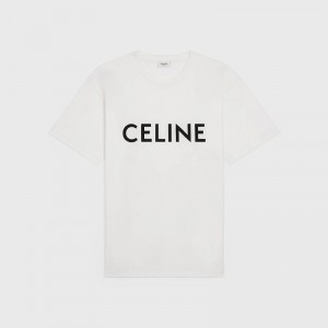 T-shirt Celine Loose In Bavlnene Jersey Čierne | CL-592139