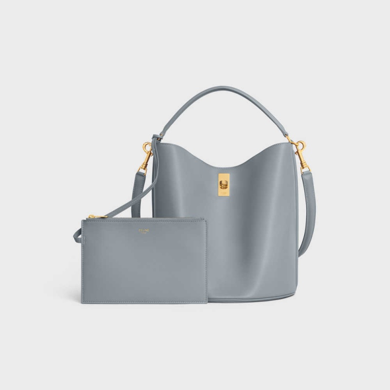 16 Celine Bucket Bag In Smooth Calfskin Modre Siva | CL-593255