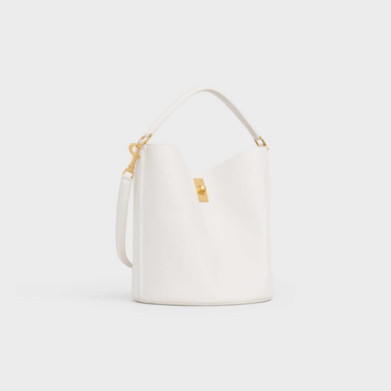 16 Celine Bucket Bag In Supple Grained Calfskin Biele | CL-593258