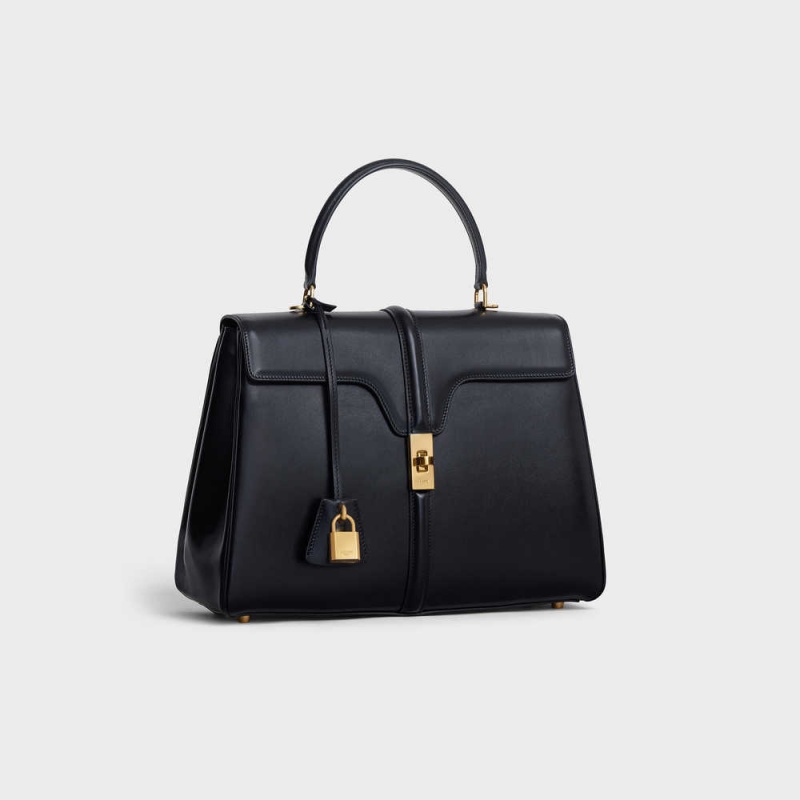 16 Celine Classique Bag In Satinated Calfskin Čierne | CL-593278