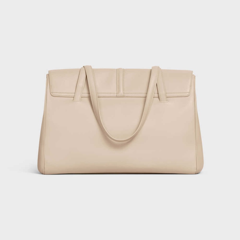 16 Celine Large Soft Bag In Smooth Calfskin Béžové | CL-593267