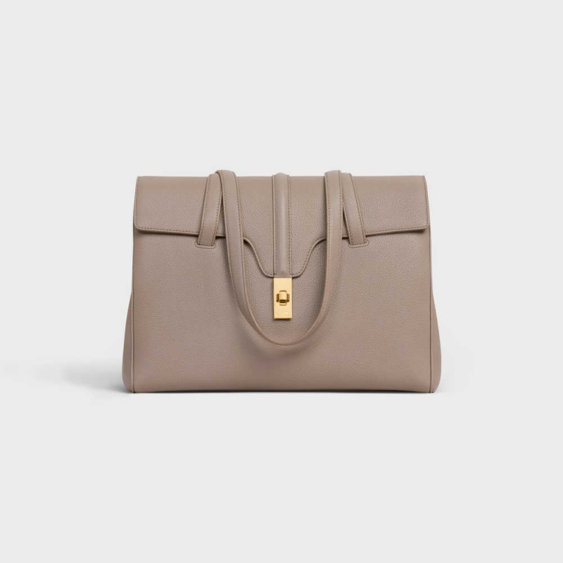 16 Celine Medium Soft Bag In Supple Grained Calfskin Siva | CL-593265