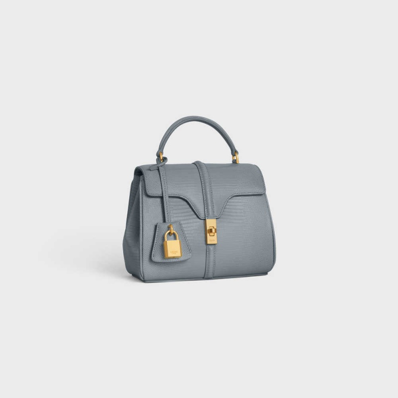 16 Celine Mini In Lizard Modre Siva | CL-593273