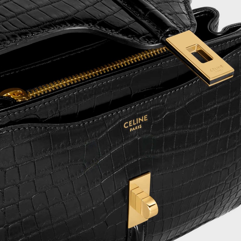 16 Celine Mini In Porosus Crocodile Čierne | CL-593272