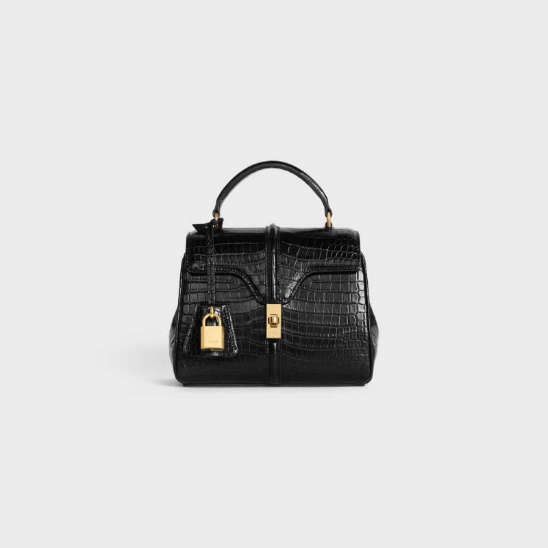 16 Celine Mini In Porosus Crocodile Čierne | CL-593272