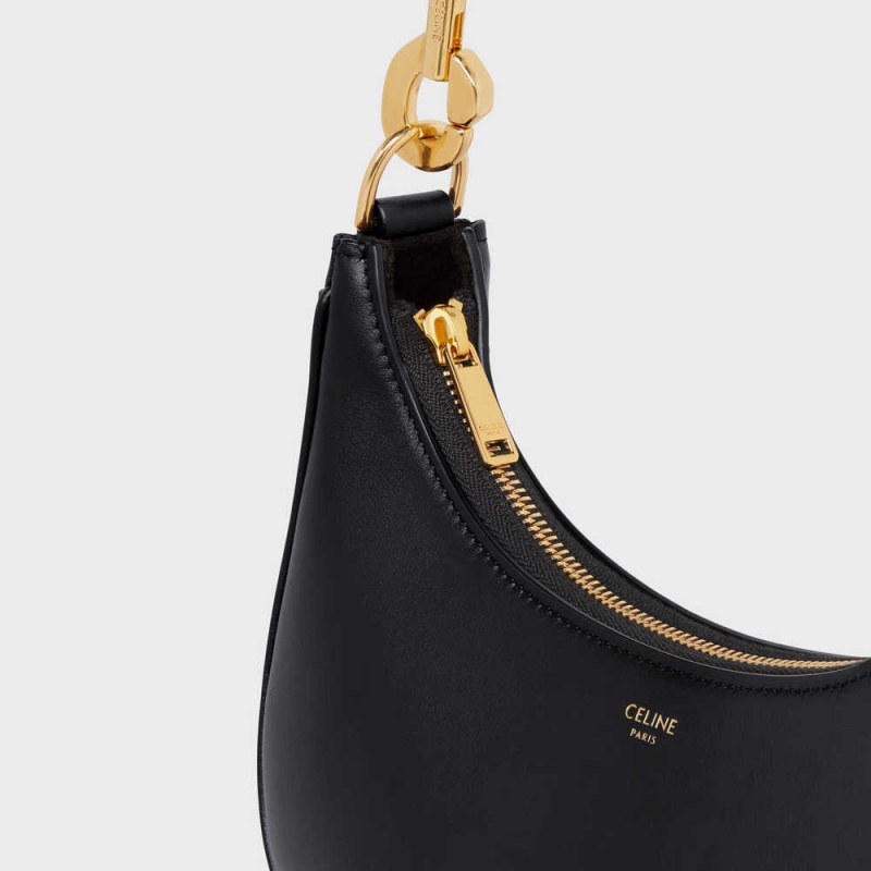 Ava Celine Mediumstrap Bag In Smooth Calfskin Čierne | CL-593097