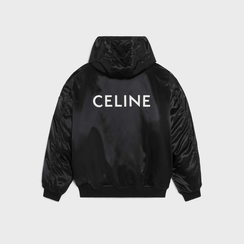 Blousons Celine Bomber In Satin-finish Nylon Čierne | CL-591956