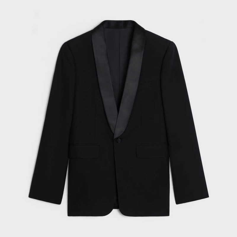 Bundy Celine Klasické Tux In Mohair And Silk Čierne | CL-592667