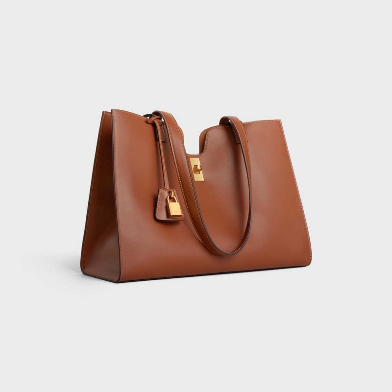 Cabas Celine 16 In Smooth Calfskin Hnede | CL-593080