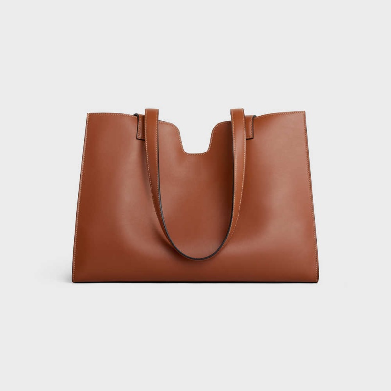 Cabas Celine 16 In Smooth Calfskin Hnede | CL-593080