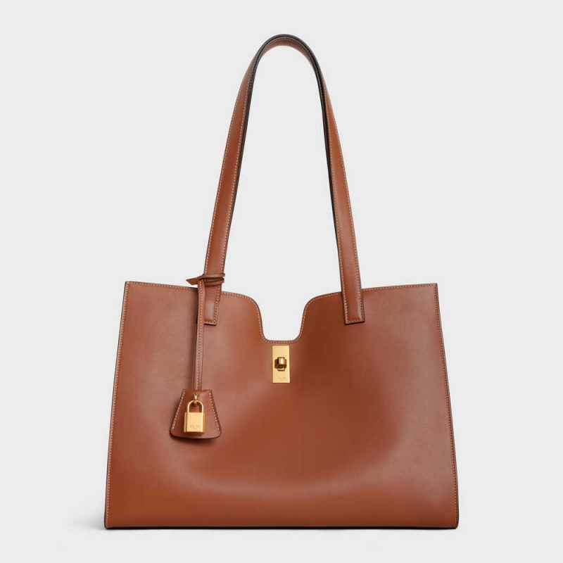 Cabas Celine 16 In Smooth Calfskin Hnede | CL-593080