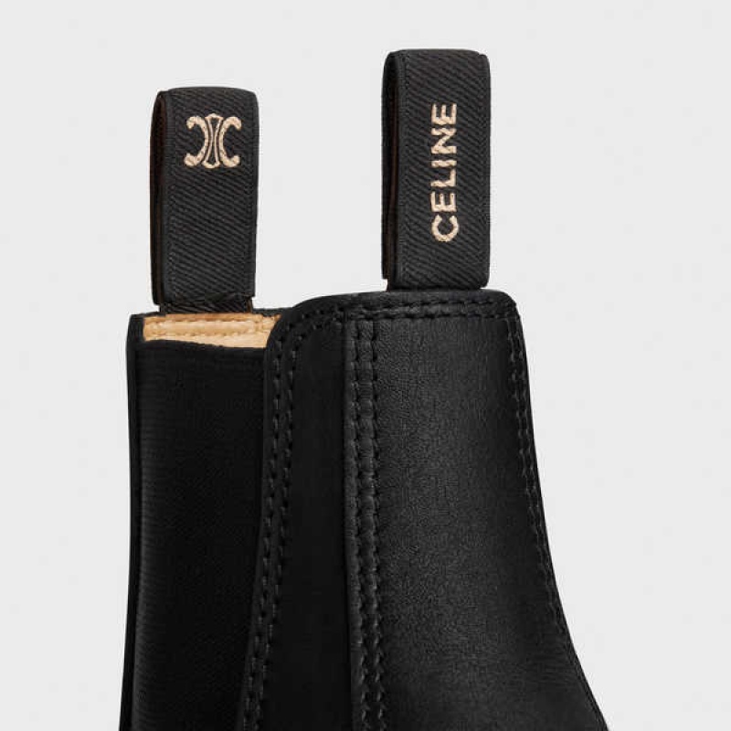 Cizmy Celine Margaret Chelsea In Calfskin Čierne | CL-592496