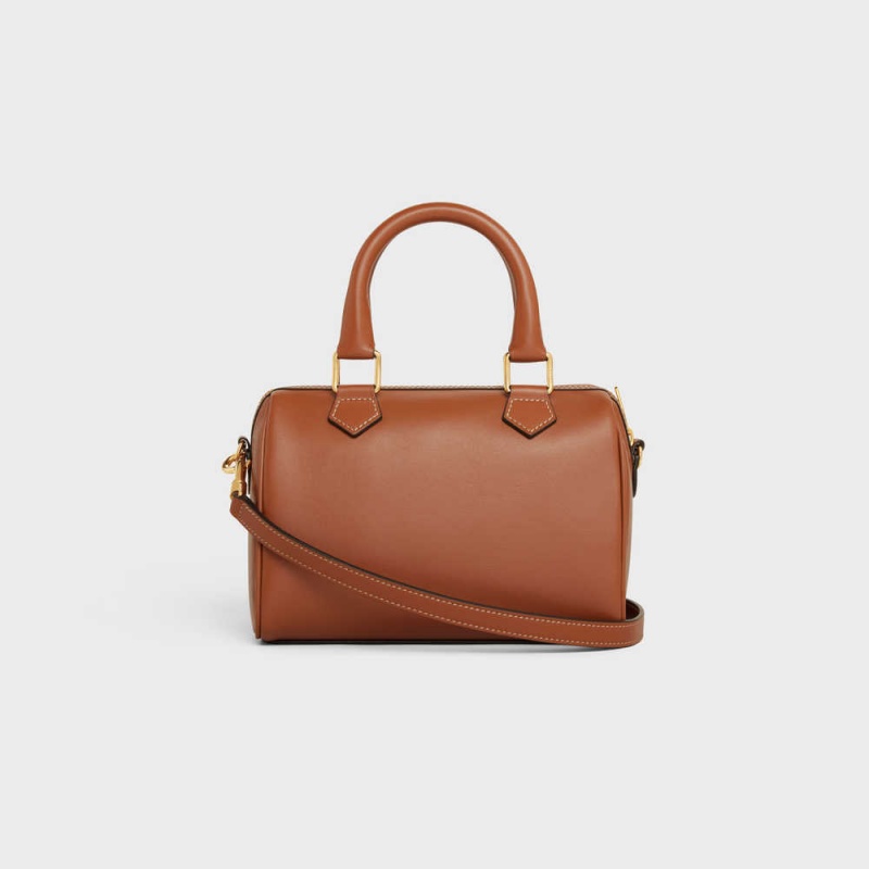 Cuir Triomphe Celine Small Boston In Smooth Calfskin Hnede | CL-593149