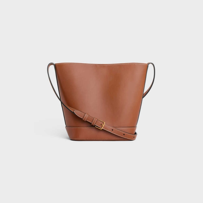 Cuir Triomphe Celine Small Bucket In Smooth Calfskin Hnede | CL-593146