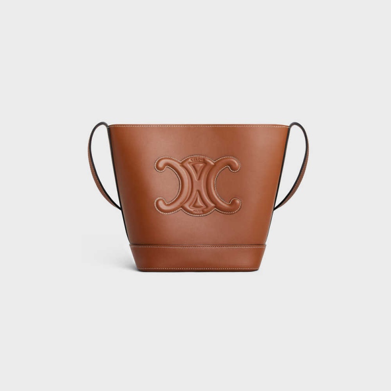 Cuir Triomphe Celine Small Bucket In Smooth Calfskin Hnede | CL-593146