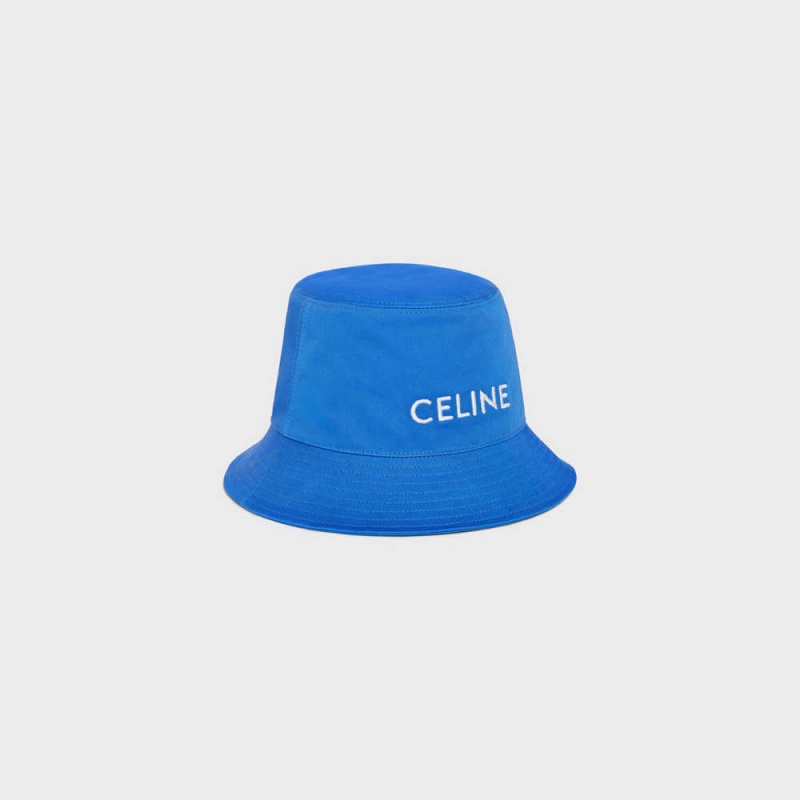 Klobuk Celine Bucket In Bavlnene Gabardine Modre | CL-592351