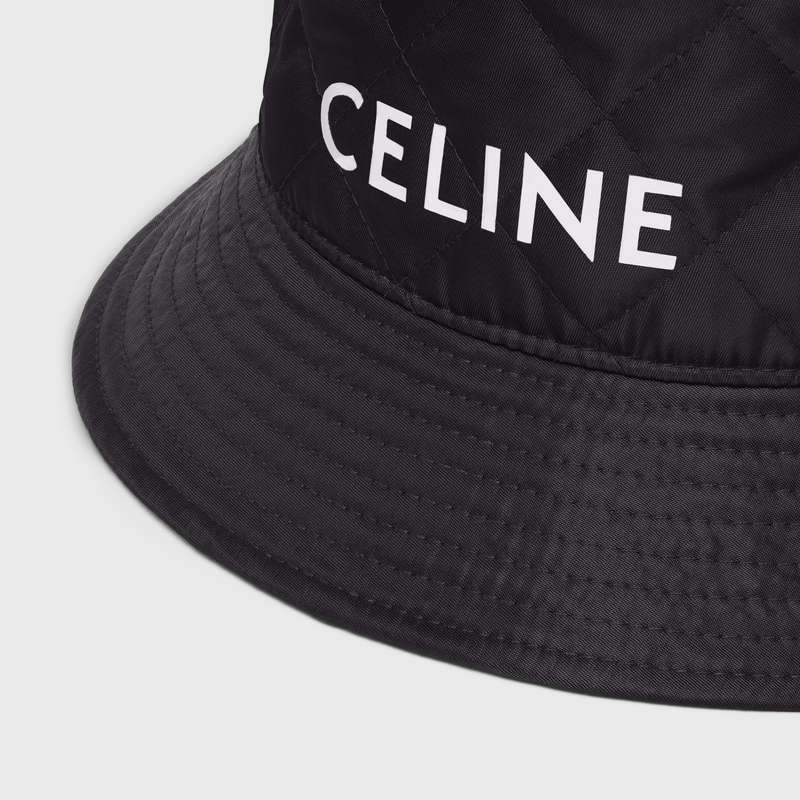 Klobuk Celine Bucket In Nylon Twill Čierne | CL-591706