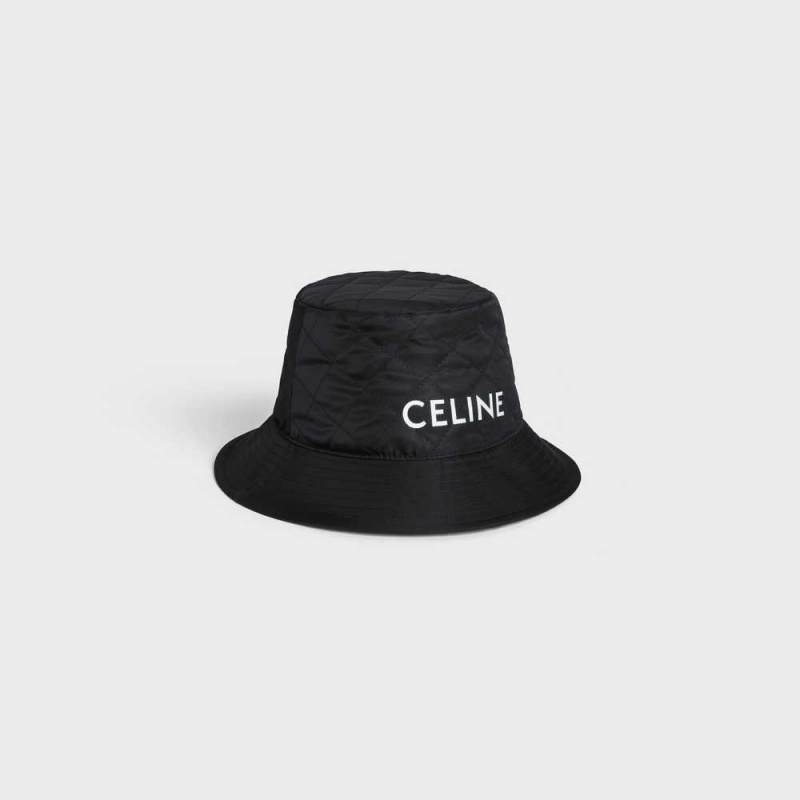 Klobuk Celine Bucket In Nylon Twill Čierne | CL-592350