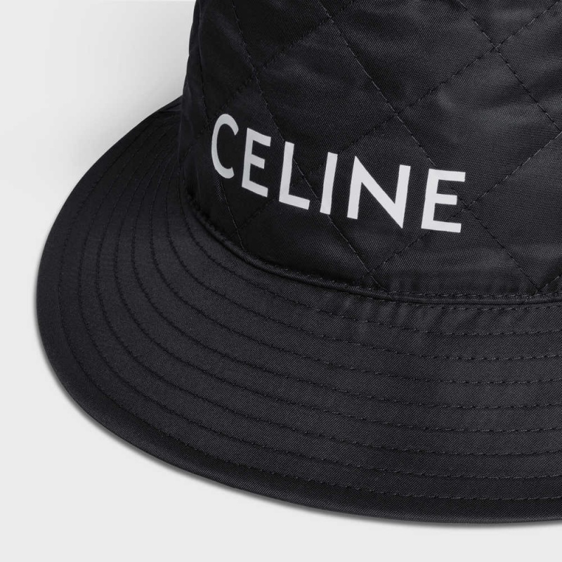 Klobuk Celine Bucket In Nylon Twill Čierne | CL-592350