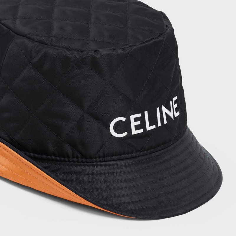 Klobuk Celine Bucket In Nylon Twill Čierne | CL-592350