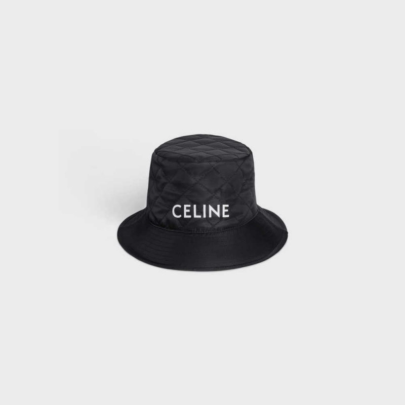 Klobuk Celine Bucket In Nylon Twill Čierne | CL-592350