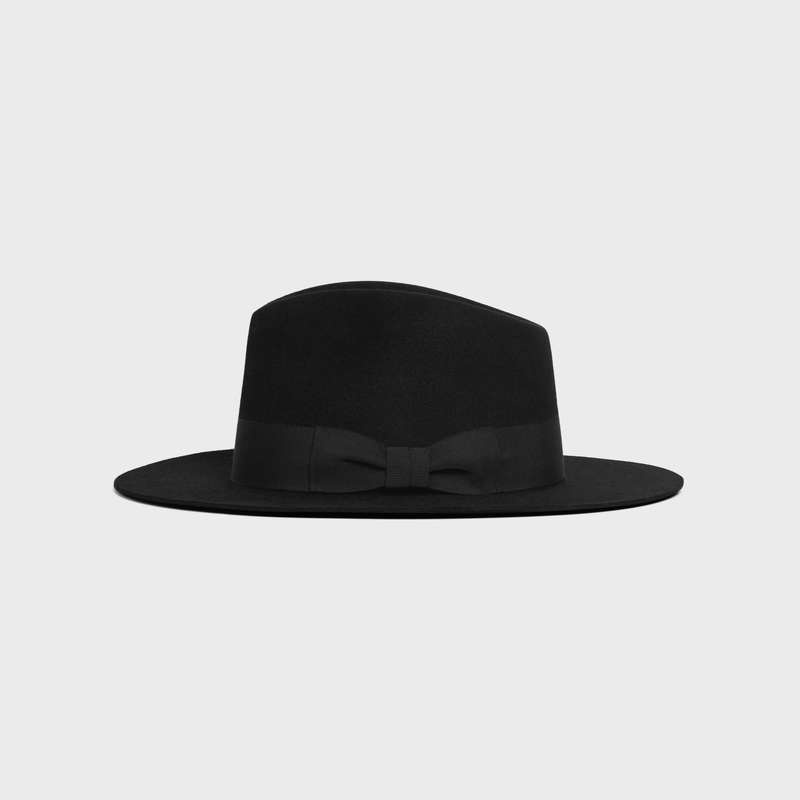 Klobuk Celine Fedora In Felt Čierne | CL-591722