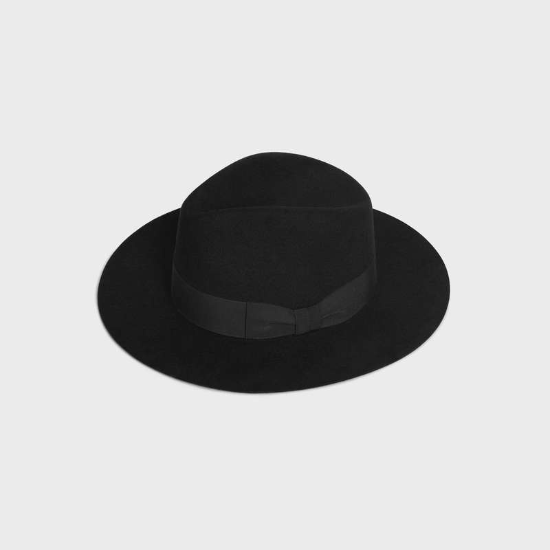 Klobuk Celine Fedora In Felt Čierne | CL-591722