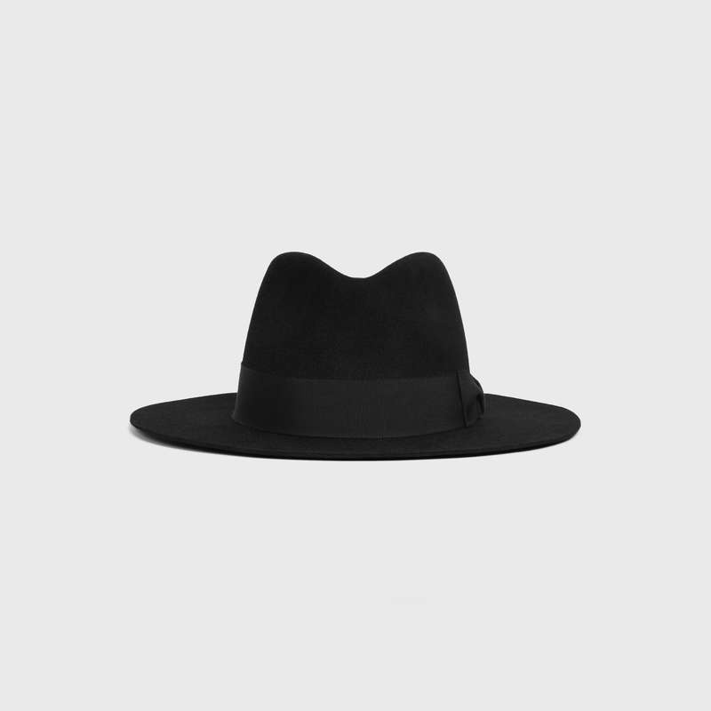 Klobuk Celine Fedora In Felt Čierne | CL-591722