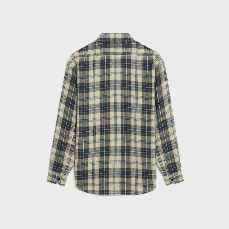 Kosele Celine Loose In Checked Bavlnene Béžové Béžové | CL-592161